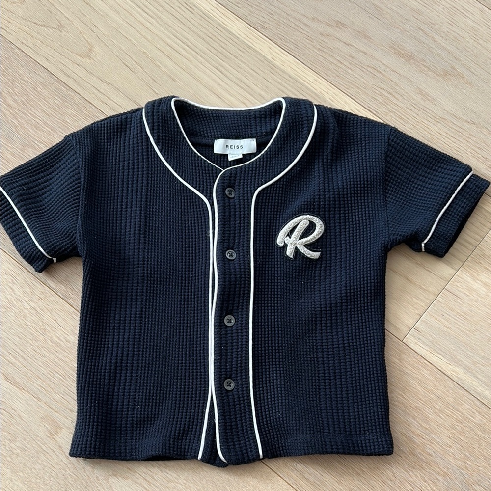 Kids Navy Baseball Shirt